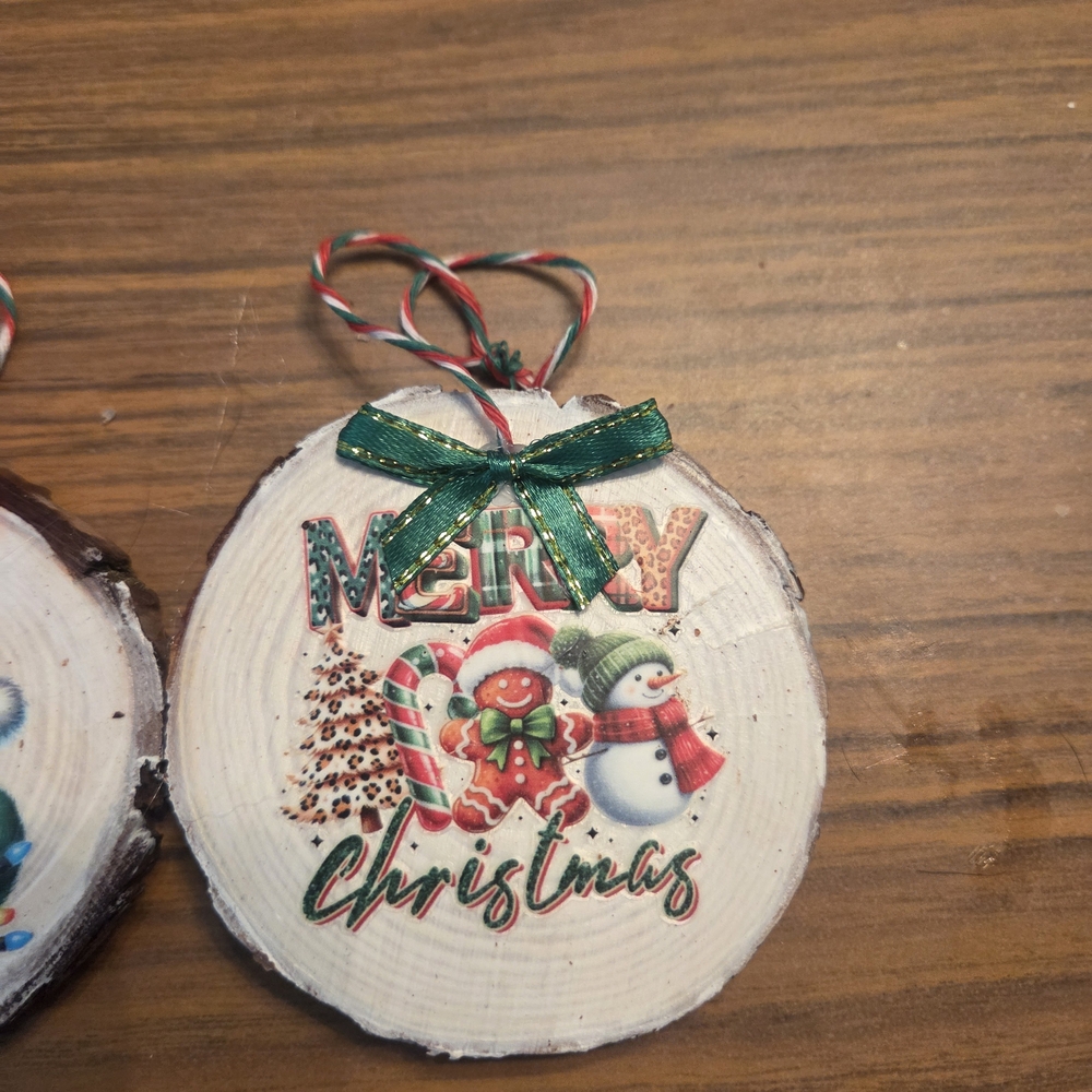 Charming Holiday Ornament with Green Bow